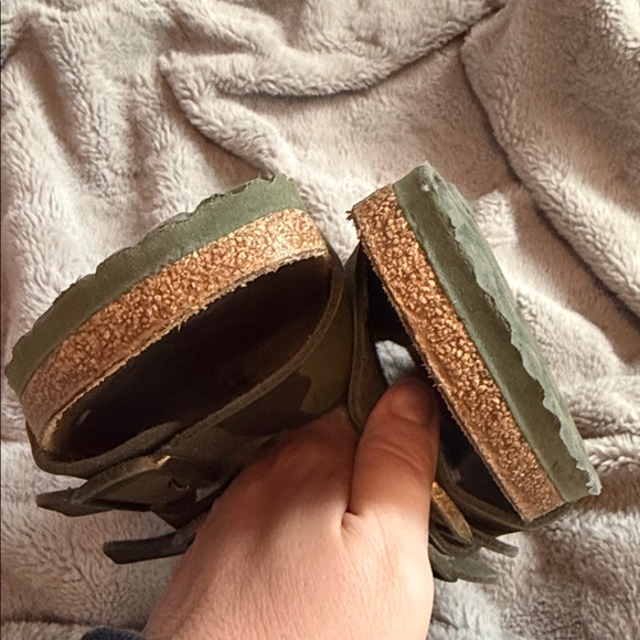 EUC - Birkenstock Arizona Camo Double Buckle Slide Sandals Size 38 - Picture 7 of 9